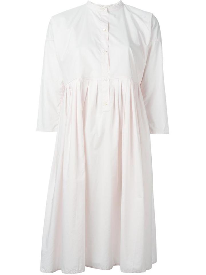 Sofie D Hoore Flared Shirt Dress, Women's, Size: 40, Pink/purple, Cotton