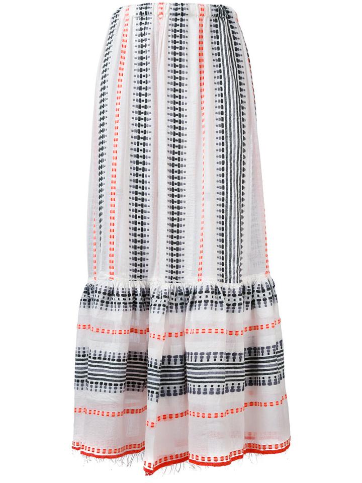 Lemlem - Embroidered Skirt - Women - Cotton - L, White, Cotton