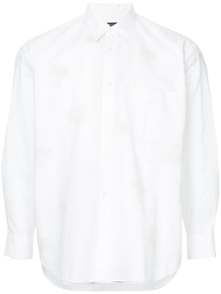 Comme Des Garçons Vintage Dual Layer Floral Shirt - White