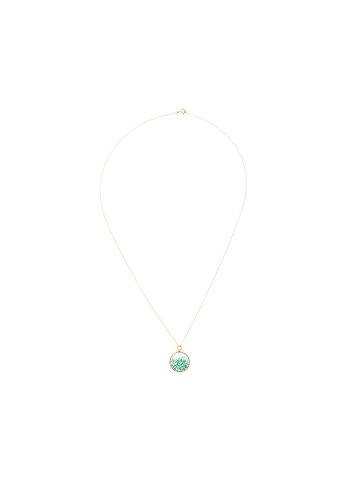 Aurelie Bidermann 'chivoir' Emerald Necklace - Metallic