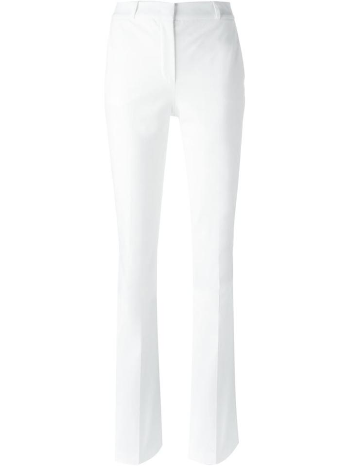 Capucci Flared Trousers, Women's, Size: 40, White, Cotton/spandex/elastane/silk