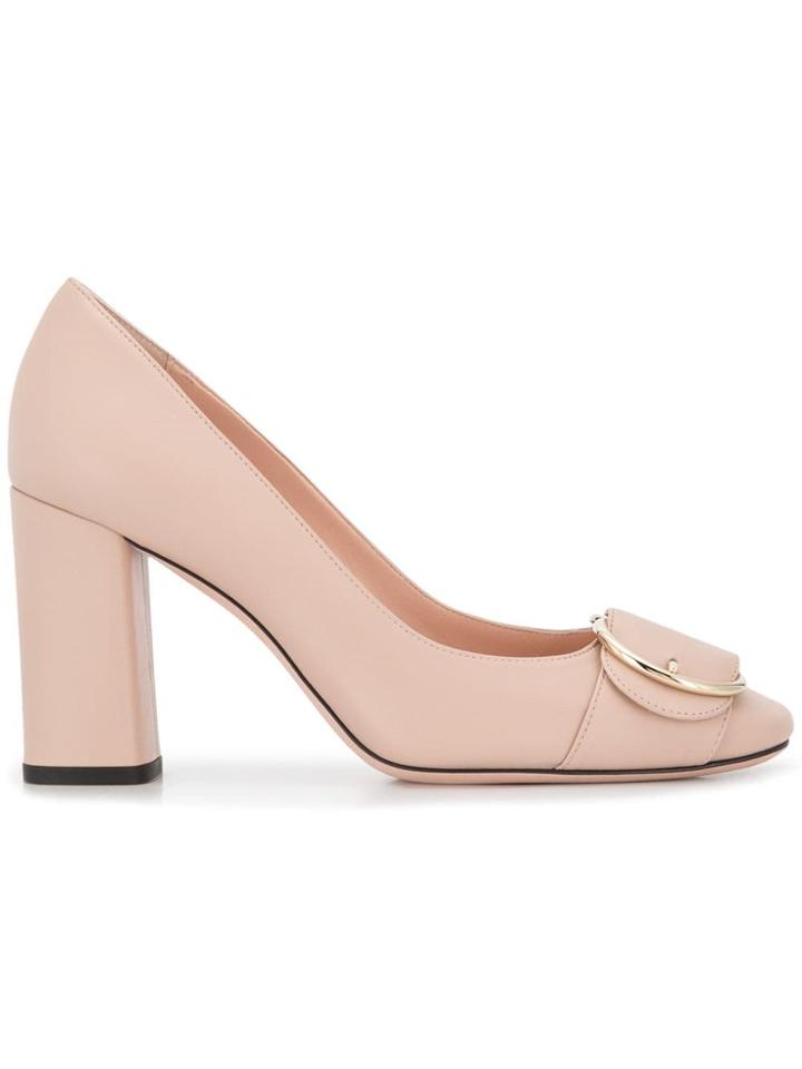 Bally Front Buckle Pumps - Neutrals
