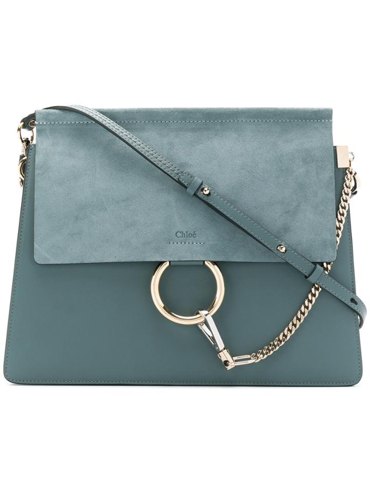 Chloé Faye Shoulder Bag - Blue