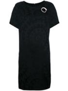 Cavalli Class Stylised Print Dress, Women's, Size: 44, Black, Polyester/acetate/viscose