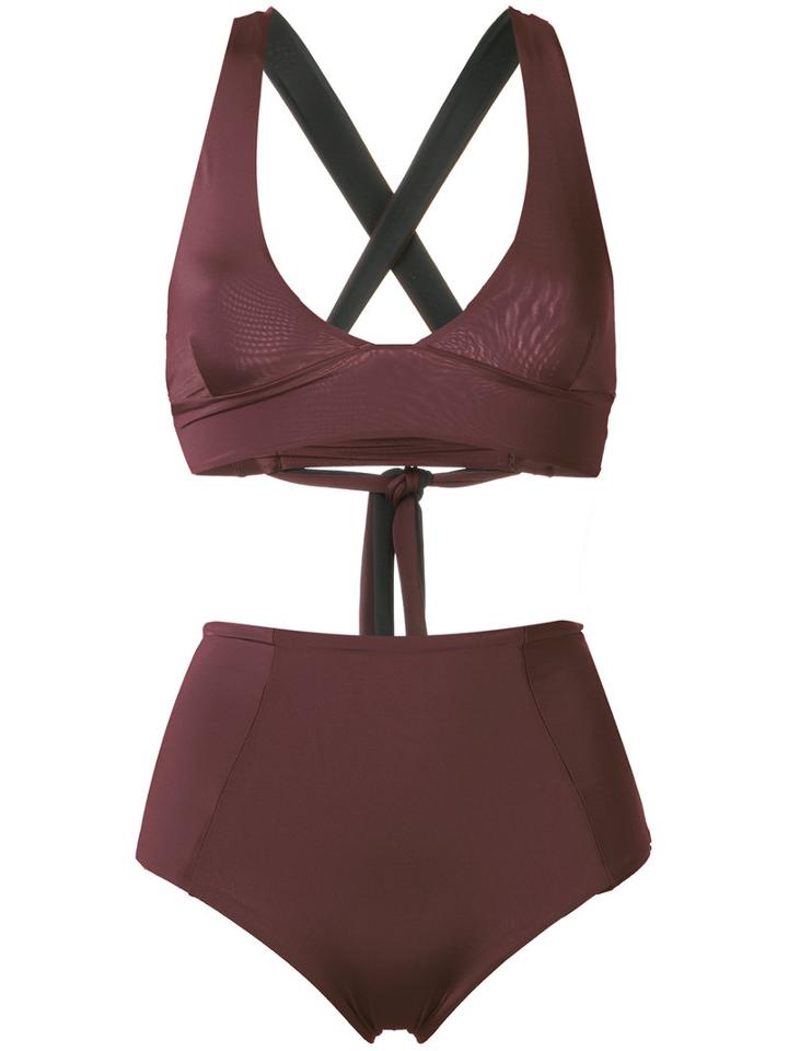 Haight - Bikini Set - Women - Polyamide/spandex/elastane - P, Brown, Polyamide/spandex/elastane