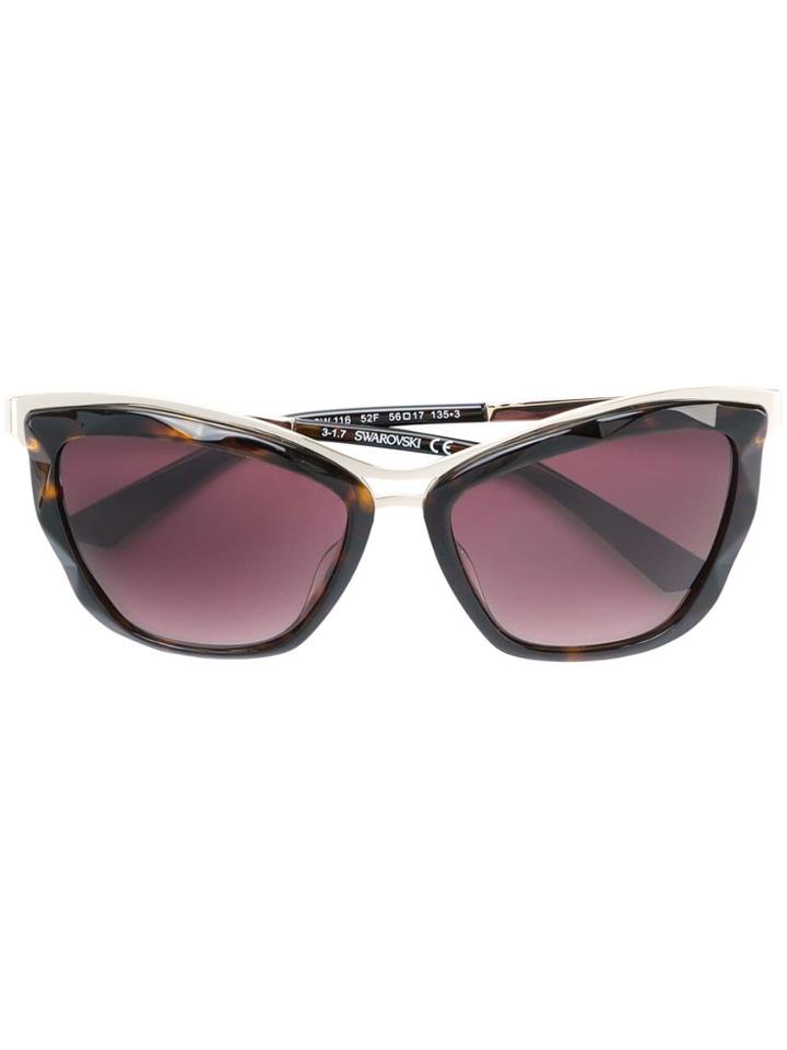 Swarovski Eyewear Cat-eye Sunglasses - Brown