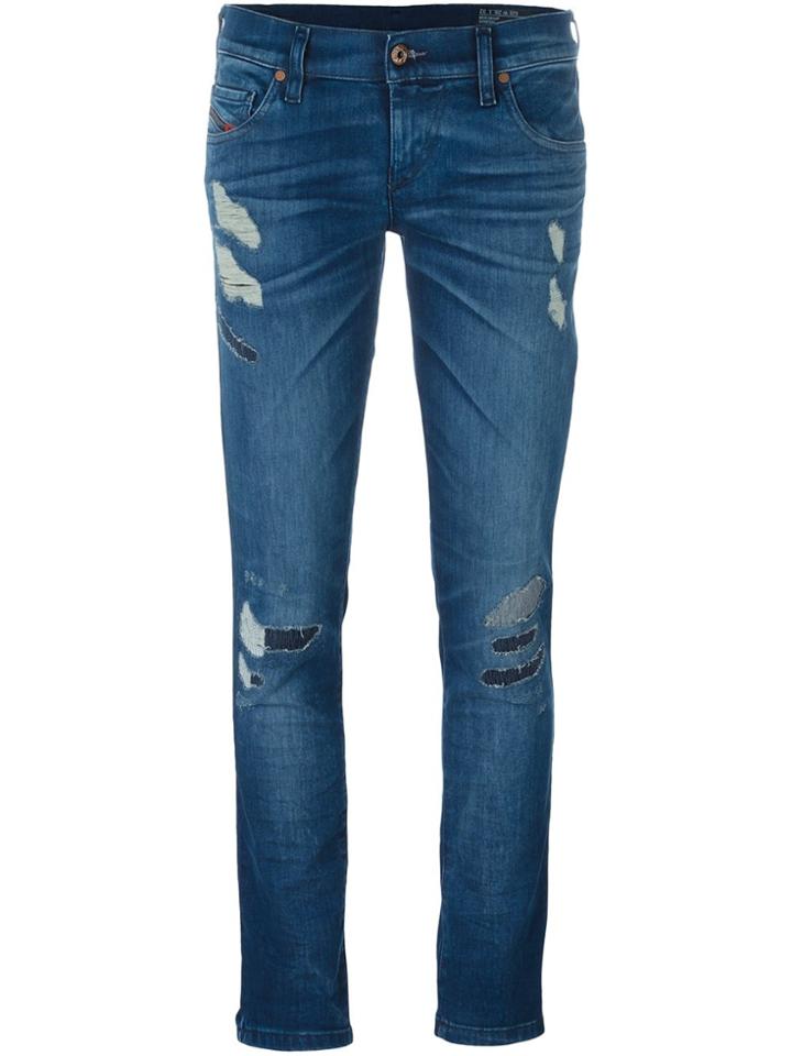 Diesel Super Slim Skinny Jeans - Blue