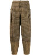 Transit Checked Tapered Trousers - Neutrals
