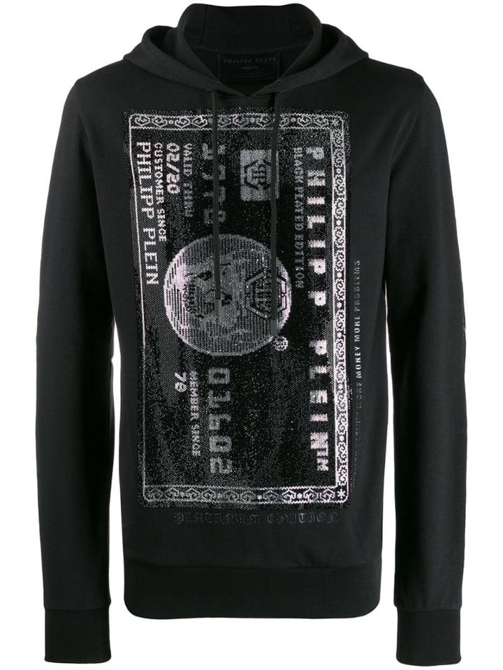 Philipp Plein Credit Card Hoodie - Black