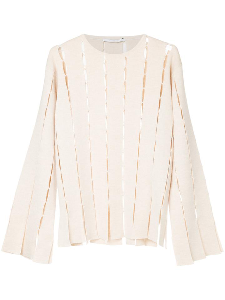 Rosetta Getty Holes Detail Jumper - Nude & Neutrals