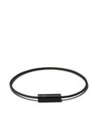 Le Gramme Ceramic Cable Bracelet Le 5 Grammes - Black
