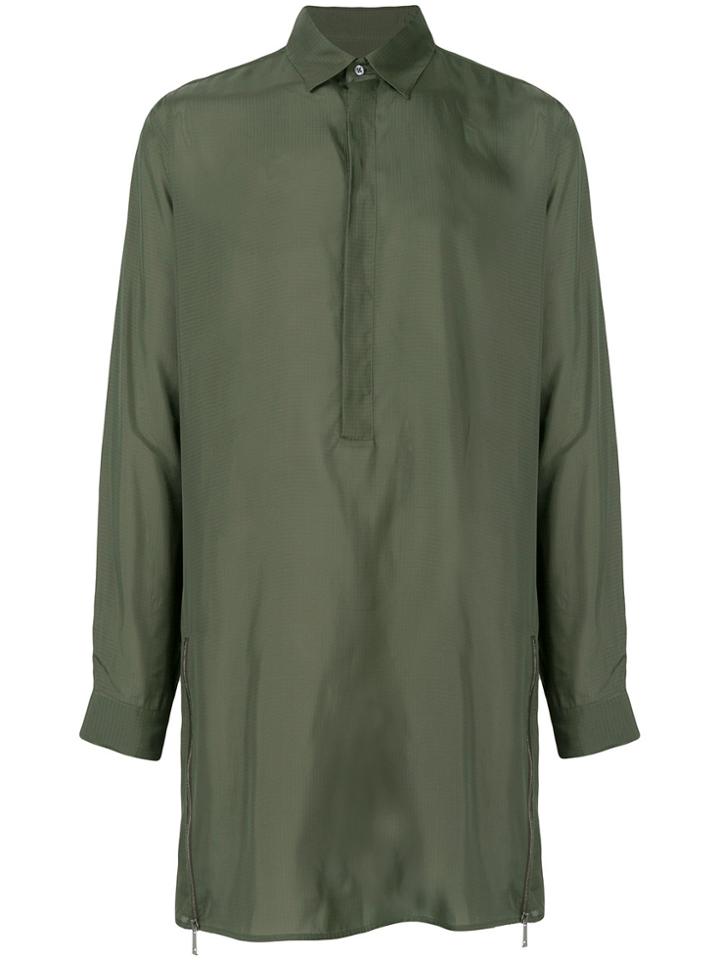 Jil Sander Long Pull-over Shirt - Green