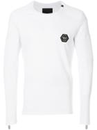 Philipp Plein Logo Plaque Sweater - White