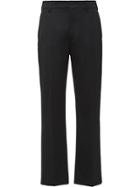 Prada Sateen Tailored Cropped Trousers - Black