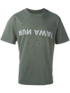 Satisfy 'run Away' T-shirt, Men's, Size: 3, Green, Cotton