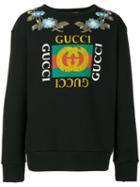 Gucci - Gg Floral Sweatshirt - Men - Cotton - Xl, Black, Cotton