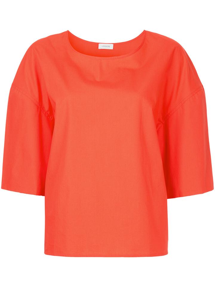 Lemaire Cropped Sleeves Blouse - Yellow & Orange