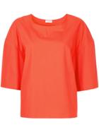 Lemaire Cropped Sleeves Blouse - Yellow & Orange