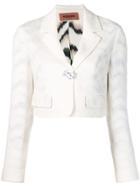 Missoni Cropped Blazer Jacket - White