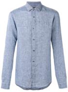 Michael Kors - Chambray Shirt - Men - Linen/flax - Xl, Blue, Linen/flax