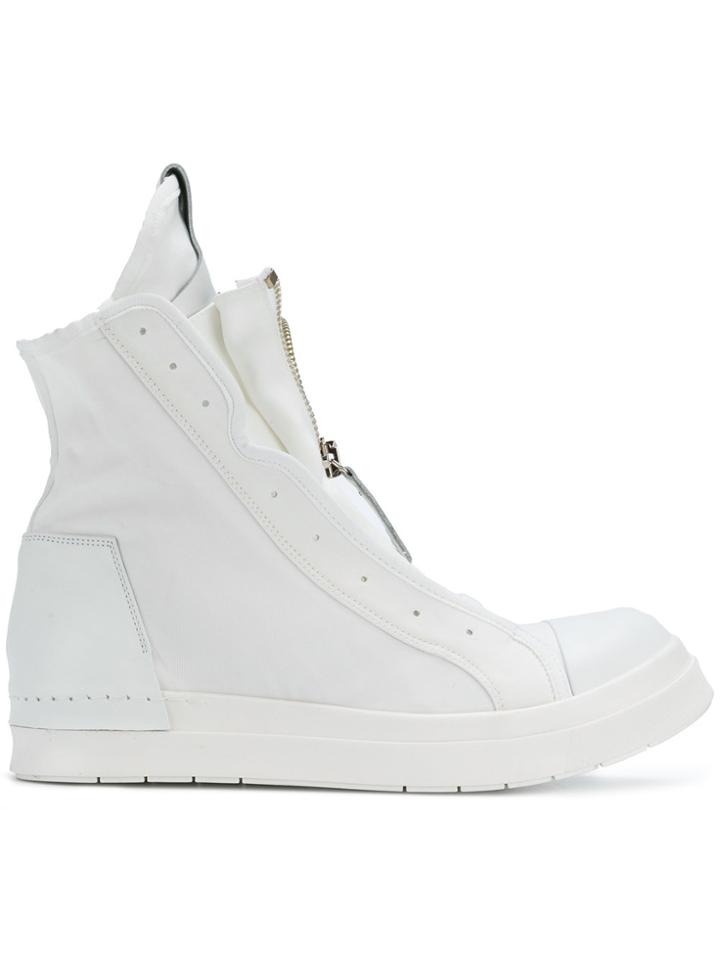 Cinzia Araia Zipped Hi-top Sneakers - White