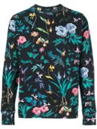 Ps By Paul Smith - Floral Print Sweatshirt - Men - Cotton - Xl, Blue, Cotton
