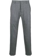 Ami Paris Carrot Fit Cropped Trousers - Grey