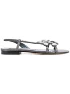 Manolo Blahnik Fernus Flat Sandals - Black