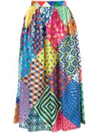 Mary Katrantzou Full Patchwork Skirt - Multicolour