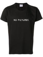 Nasaseasons No Pictures Embroidered T-shirt - Black