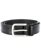 Orciani - Embossed Details Belt - Men - Leather - 110, Black, Leather