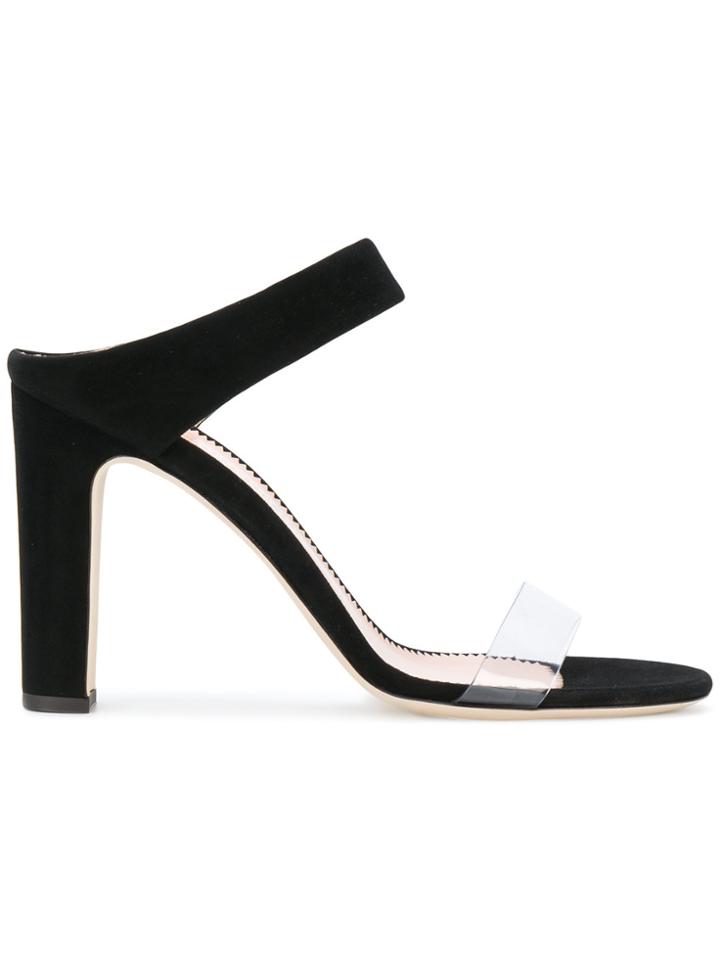 Giuseppe Zanotti Design Transparent Strap Mules - Black