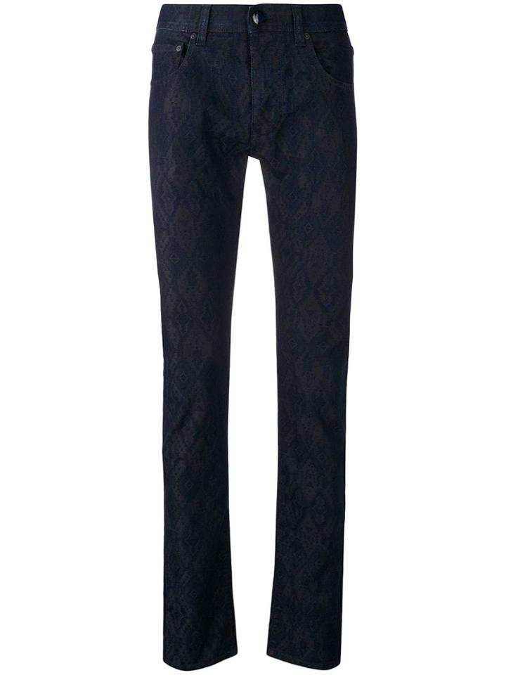 Etro Patterned Skinny Jeans - Blue