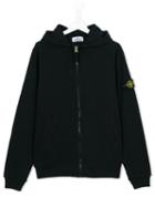 Stone Island Kids - Zipped Hoodie - Kids - Cotton - 10 Yrs, Boy's, Blue