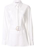 Stella Mccartney Long-sleeve Belted Shirt - White