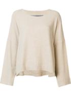 Raquel Allegra Dropped Shoulder Jumper, Women's, Size: 0, Nude/neutrals, Silk/viscose/wool