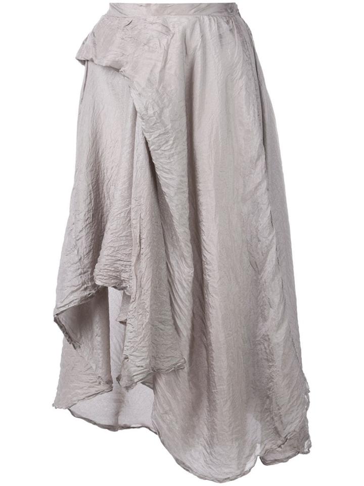 Marc Le Bihan Asymmetric Hem Skirt - Grey