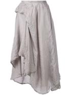 Marc Le Bihan Asymmetric Hem Skirt - Grey