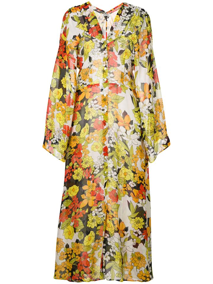 Attico Floral Print Coat - Multicolour