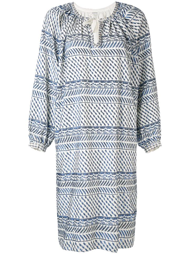 Manoush - Mini Sequin Embroidery Dress - Women - Cotton/polyester/viscose - 40, White, Cotton/polyester/viscose