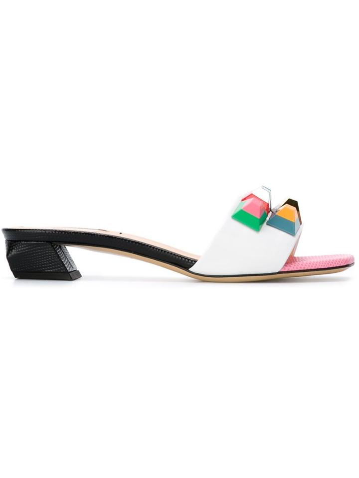 Fendi Pyramid Stud Mules