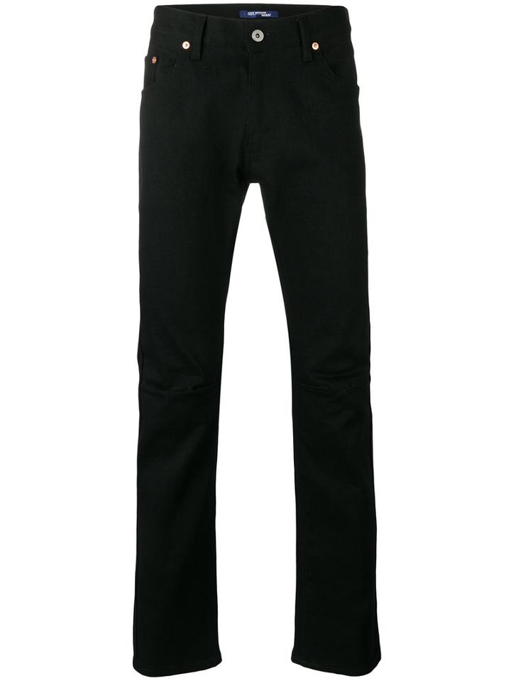 Junya Watanabe Comme Des Garçons Man - Classic Low Rise Jeans - Men - Cotton/polyurethane - L, Black, Cotton/polyurethane