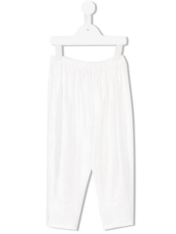 Gold Belgium - Fluid Trousers - Kids - Polyester - 2 Yrs, White