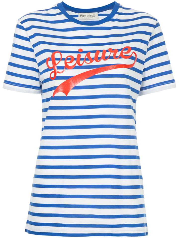Être Cécile Leisure Print T-shirt - Blue