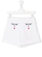 Vivetta Kids Ostrica Shorts, Toddler Girl's, Size: 4 Yrs, White