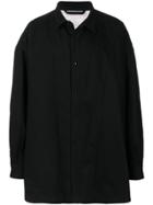 Raf Simons Classic Buttoned Coat - Black