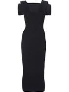Self-portrait Midi Bandage Dress, Women's, Size: Small, Black, Polyamide/spandex/elastane/viscose