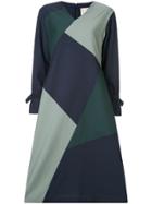 Bodice Studio Geometric Panel Midi Dress - Green