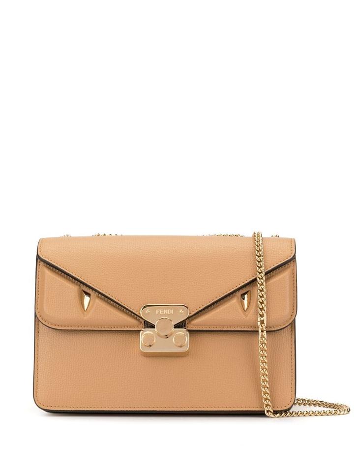 Fendi Medium Bag Bugs Crossbody Bag - Brown