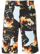 Givenchy Collage Print Shorts, Men's, Size: 54, Black, Cotton